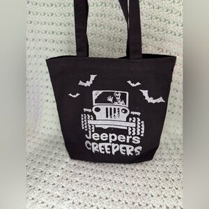 Small Tote Bag: Jeepers Creepers